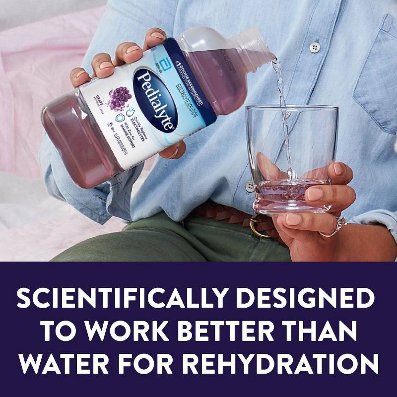 slide 5 of 8, Pedialyte Oral Electrolyte Solution - Grape - 33.8 fl oz, 33.8 fl oz