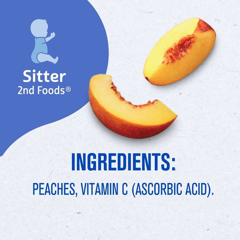 slide 8 of 10, Gerber Non-GMO Baby Food Stage 2 Peach Puree Tub - 2ct/4oz Each, 2 ct; 4 oz