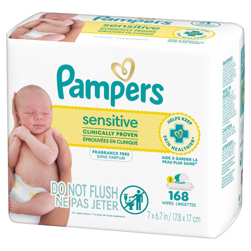 slide 15 of 16, Pampers Sensitive Baby Wipes - 168ct, 168 ct