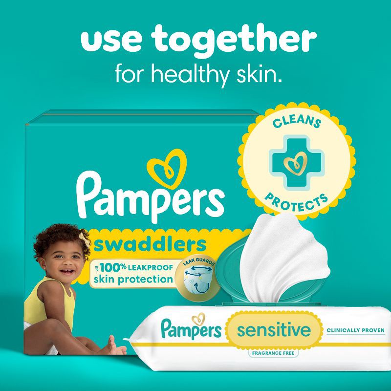slide 9 of 16, Pampers Sensitive Baby Wipes - 168ct, 168 ct