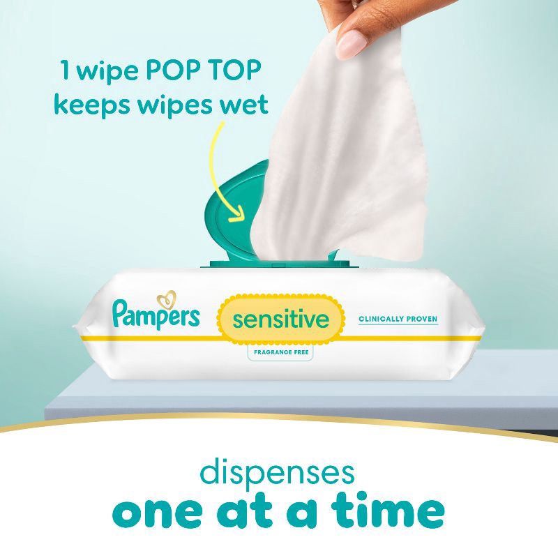 slide 11 of 16, Pampers Sensitive Baby Wipes - 168ct, 168 ct