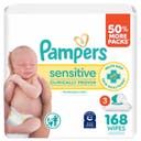 Pampers Sensitive Baby Wipes - 168ct