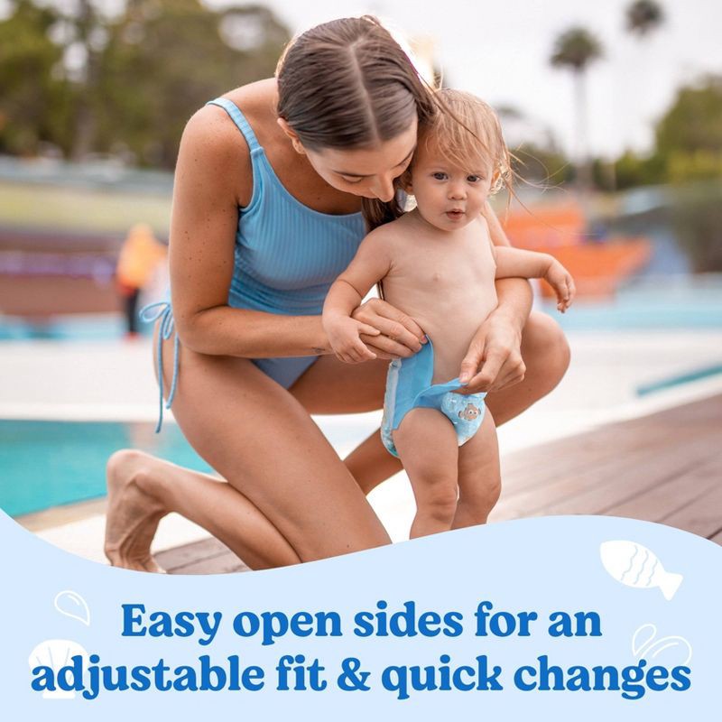 slide 3 of 8, Huggies Little Swimmers Baby Swim Disposable Diapers Size 5-6 - L - 17ct, 17 ct