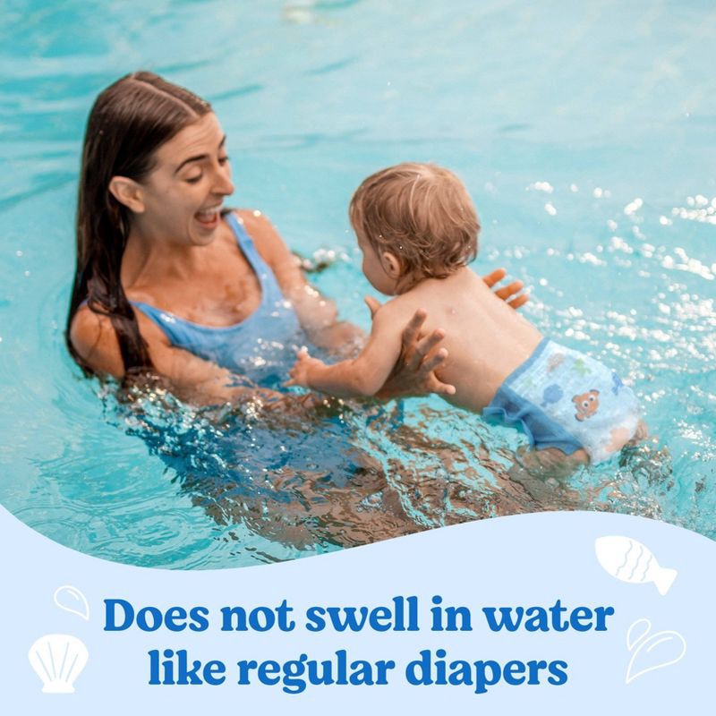 slide 5 of 8, Huggies Little Swimmers Baby Swim Disposable Diapers Size 5-6 - L - 17ct, 17 ct