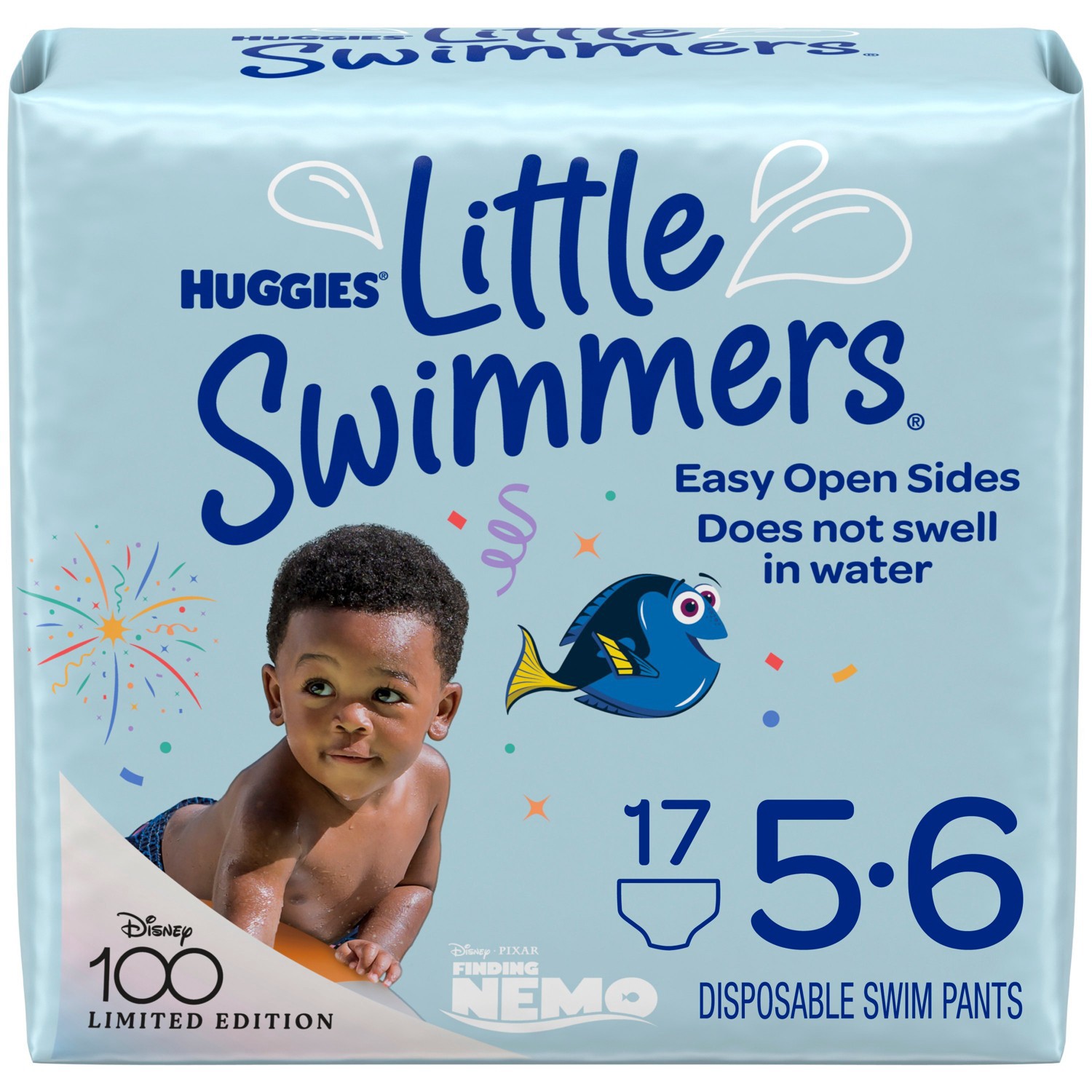 slide 1 of 13, Huggies Little Swimmers Baby Swim Disposable Diapers Size 5-6 - L - 17ct, 17 ct