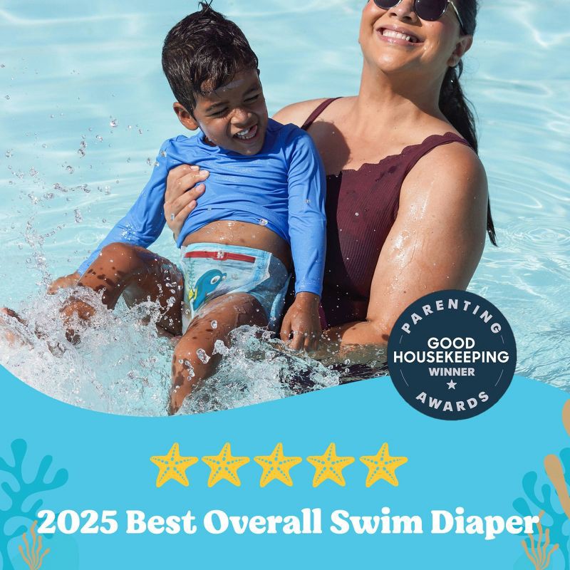 slide 10 of 12, Huggies Little Swimmers Disposable Swim Diapers - Size 5-6 (Large) - 17ct, 17 ct
