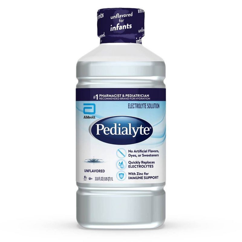 slide 1 of 8, Pedialyte Electrolyte Solution Hydration Drink - Unflavored - 33.8 fl oz, 33.8 fl oz
