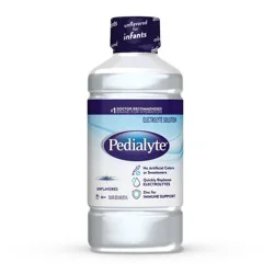 Pedialyte Electrolyte Solution Hydration Drink - Unflavored - 33.8 fl oz: Kosher, Halal, Gluten-Free, Ready to Drink