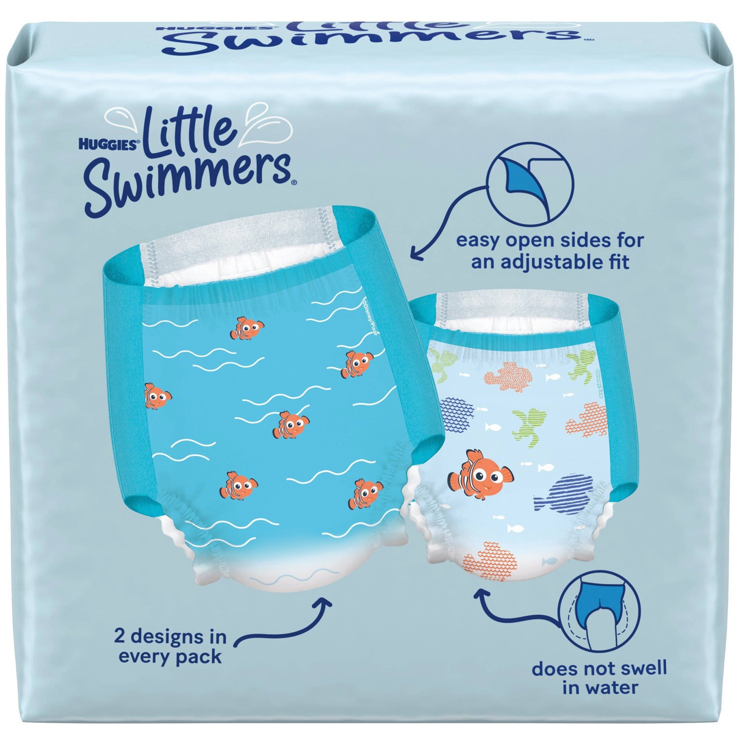 slide 8 of 12, Huggies Little Swimmers Baby Swim Disposable Diapers Size 4 - M - 18ct, 18 ct