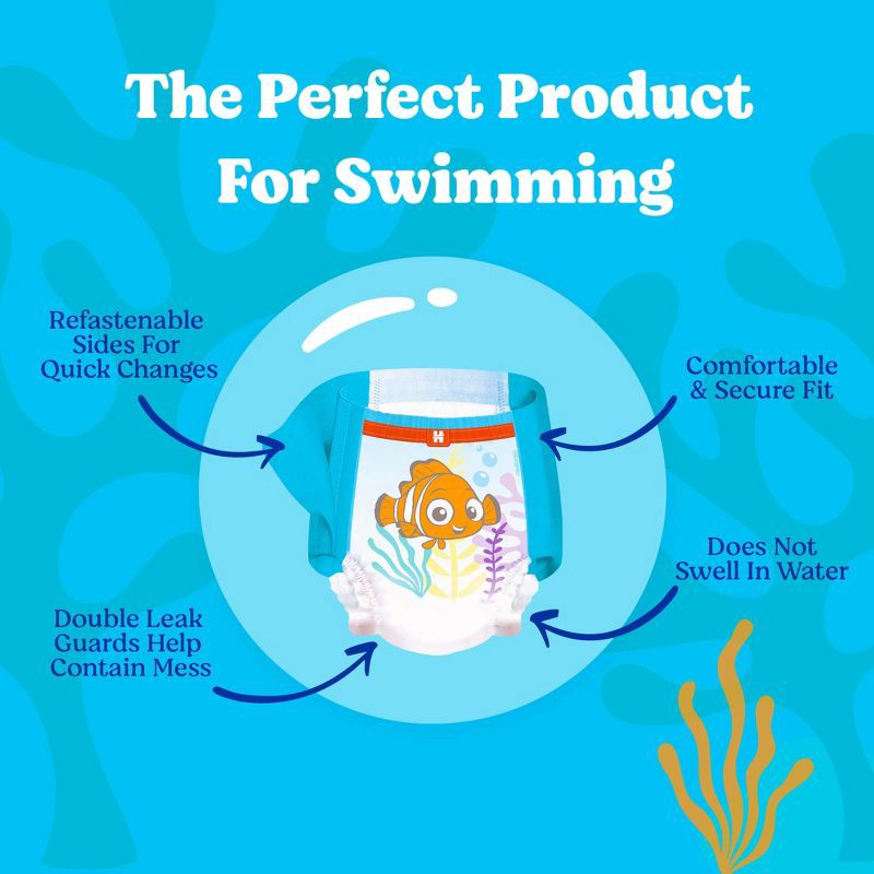 slide 4 of 12, Huggies Little Swimmers Disposable Swim Diapers - Size 4 (Medium) - 18ct, 18 ct