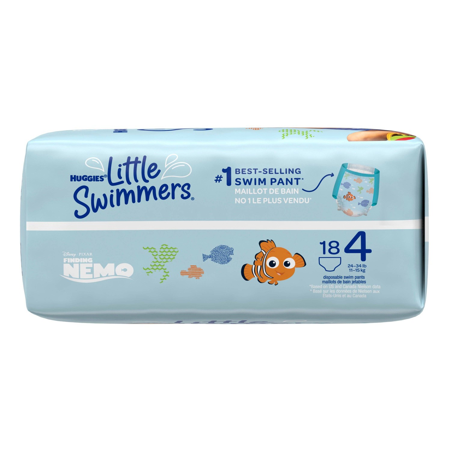 slide 7 of 12, Huggies Little Swimmers Baby Swim Disposable Diapers Size 4 - M - 18ct, 18 ct