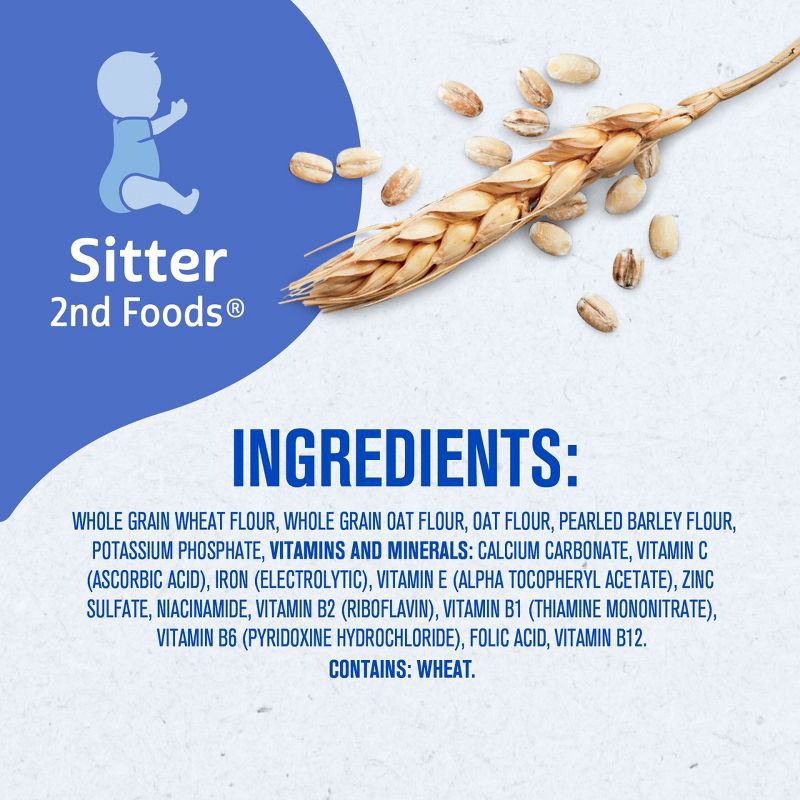 slide 7 of 8, Gerber Non-GMO Baby Food Stage 2 Multigrain Baby Cereal - 16oz​, 16 oz