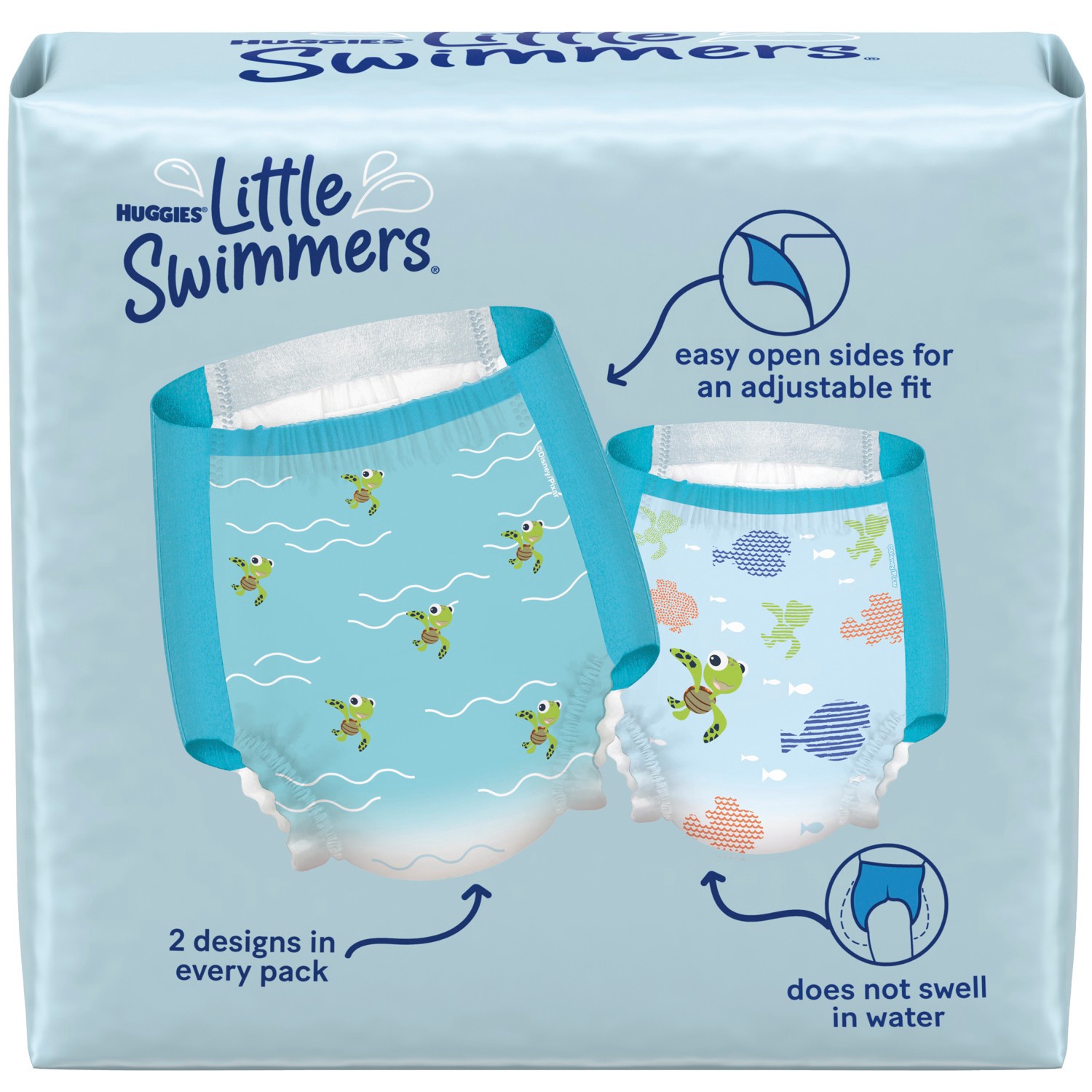 slide 2 of 12, Finding Nemo Huggies Little Swimmers Baby Swim Disposable Diapers Size 3 - S - 20ct, 20 ct