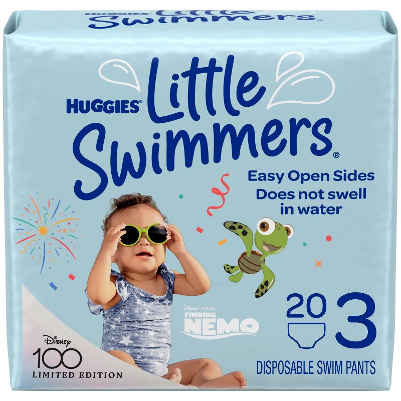 slide 1 of 12, Finding Nemo Huggies Little Swimmers Baby Swim Disposable Diapers Size 3 - S - 20ct, 20 ct