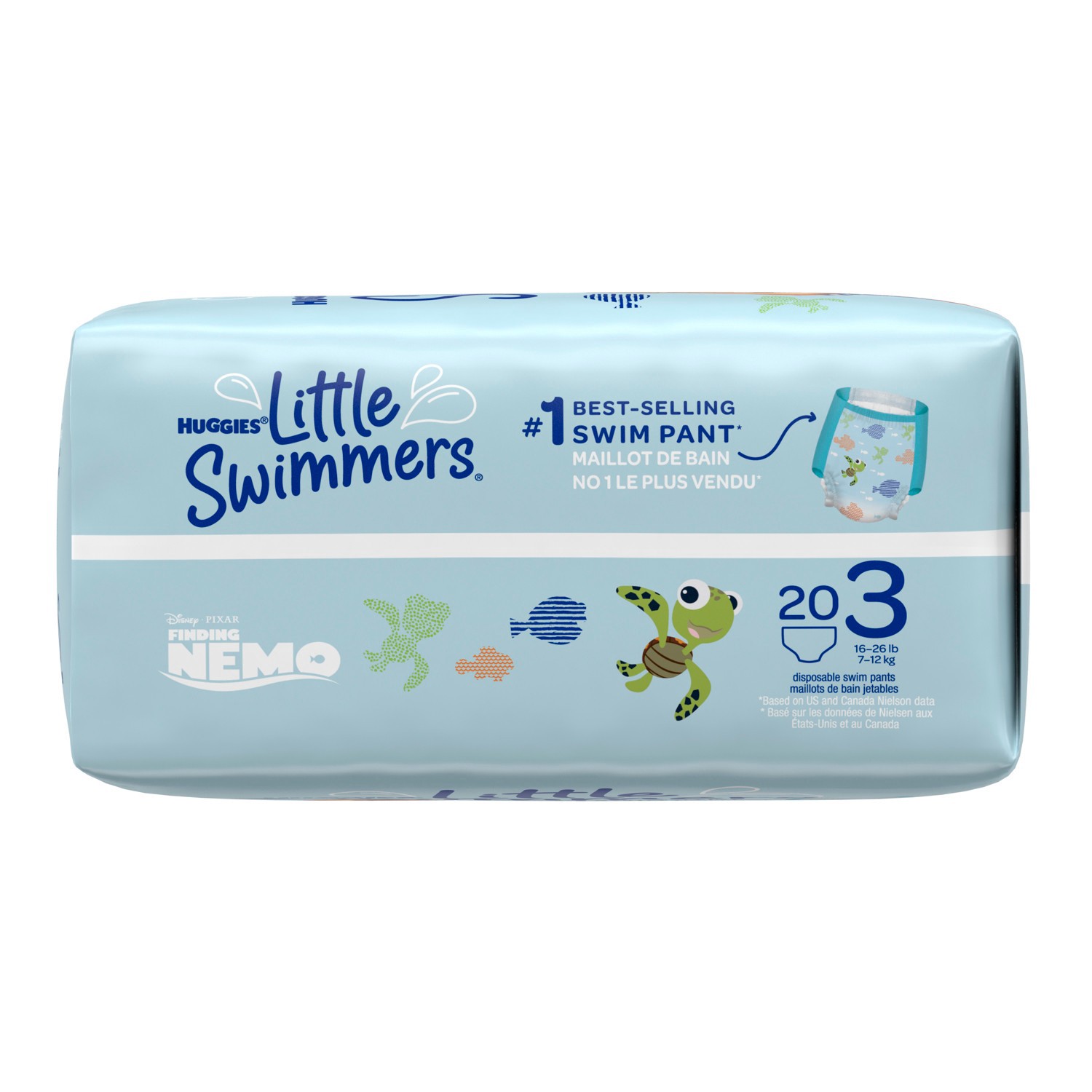 slide 8 of 12, Finding Nemo Huggies Little Swimmers Baby Swim Disposable Diapers Size 3 - S - 20ct, 20 ct