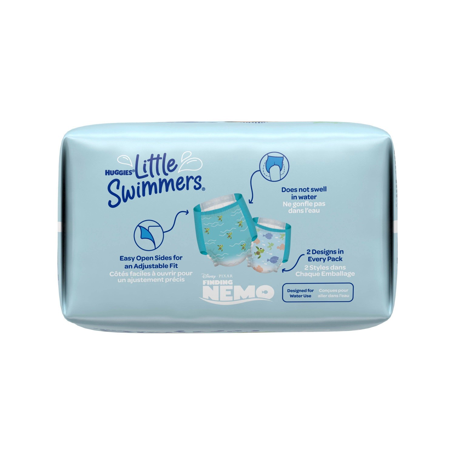 slide 10 of 12, Finding Nemo Huggies Little Swimmers Baby Swim Disposable Diapers Size 3 - S - 20ct, 20 ct