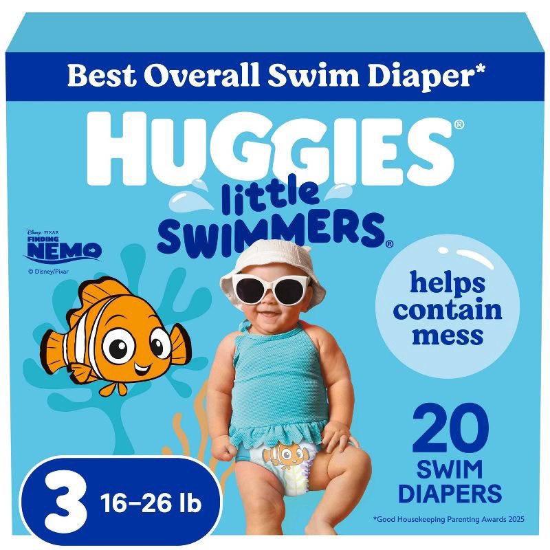 slide 1 of 13, Huggies Little Swimmers Disposable Swim Diapers - Size 3 (Small) - 20ct, 20 ct