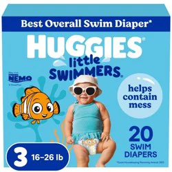 Huggies Little Swimmers Disposable Swim Diapers - Size 3 (Small) - 20ct