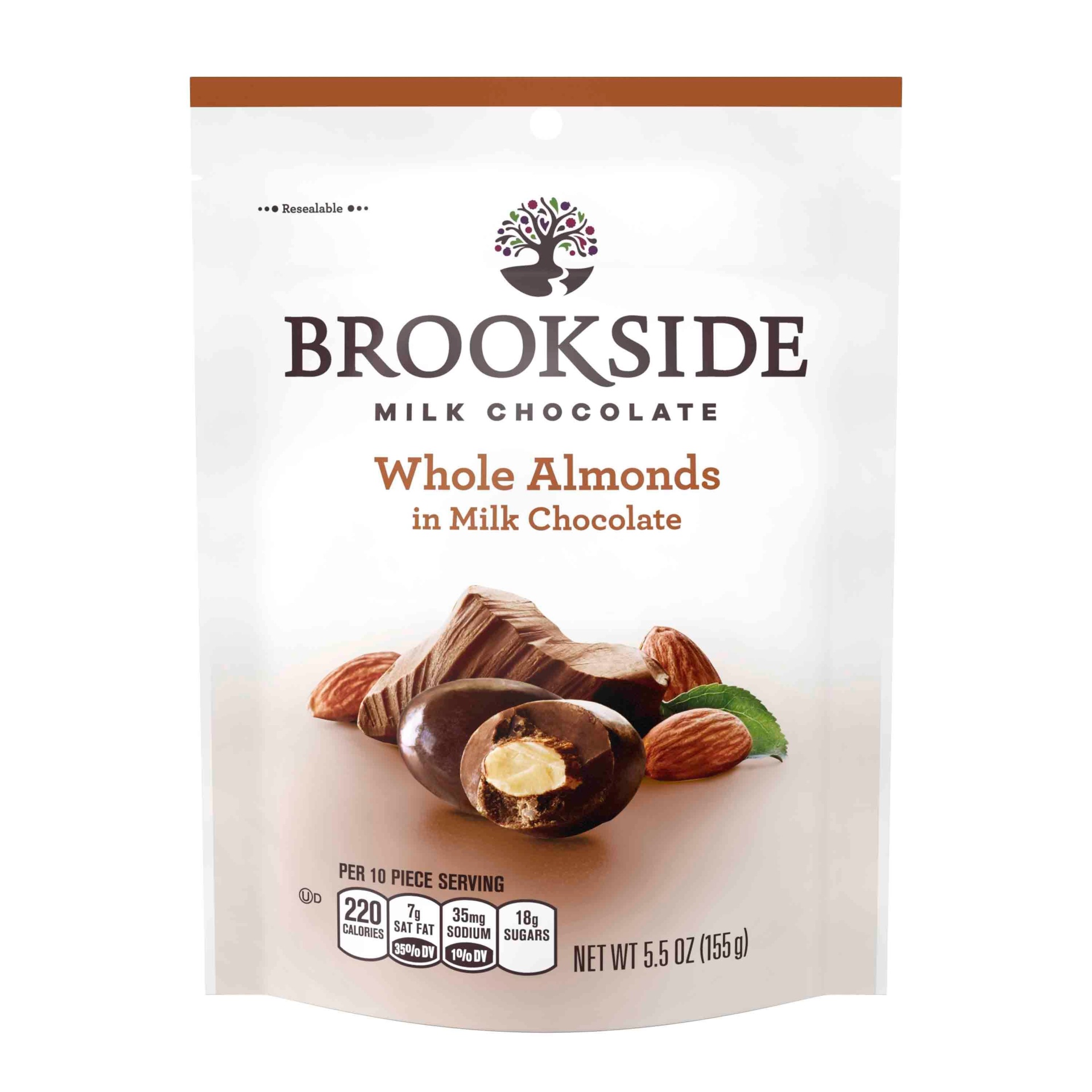 slide 1 of 4, Brookside Whole Almond Milk Chocolate, 5.5 oz