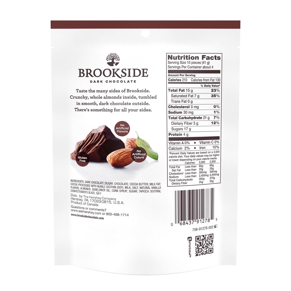 slide 2 of 4, Brookside Dark Chocolate Covered Whole Almonds, 5.5 oz