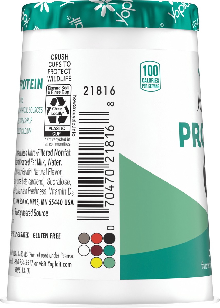 slide 4 of 13, Yoplait Protein Yogurt Cultured Dairy Snack Cup, Cherry Flavored, Gluten Free Protein Snacks, 5.6 oz, 5.6 oz