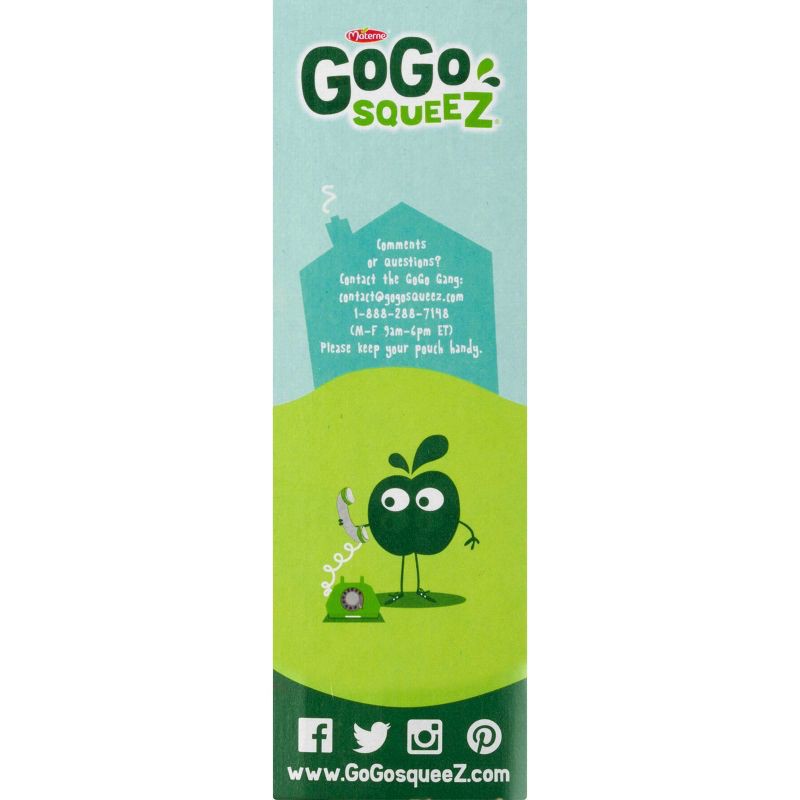 slide 6 of 6, GoGo SqueeZ No Sugar Added Applesauce and Fruit Puree Apple Apple - 12.8oz/4ct, 4 ct; 12.8 oz