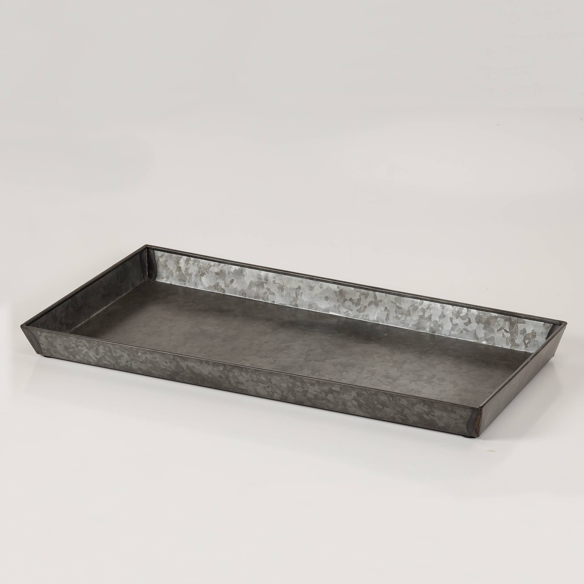 slide 1 of 1, Smith & Hawken Galvanized Sheet Boot Tray - Zinc Finish, 1 ct