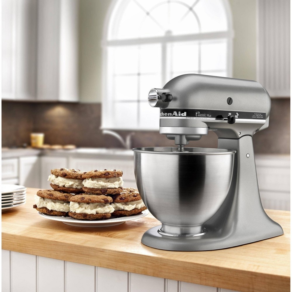 slide 4 of 5, KitchenAid Classic Plus Stand Mixer - Silver, 4.5 qt