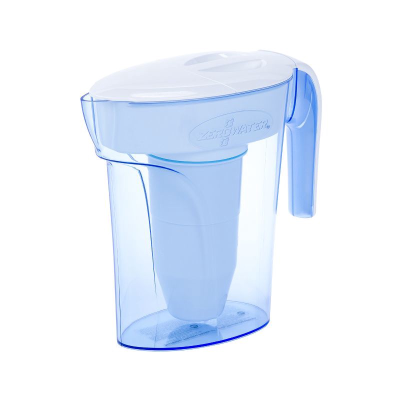 slide 1 of 8, ZeroWater 7 Cup Pitcher with Ready-Pour + Free Water Quality Meter, 1 ct
