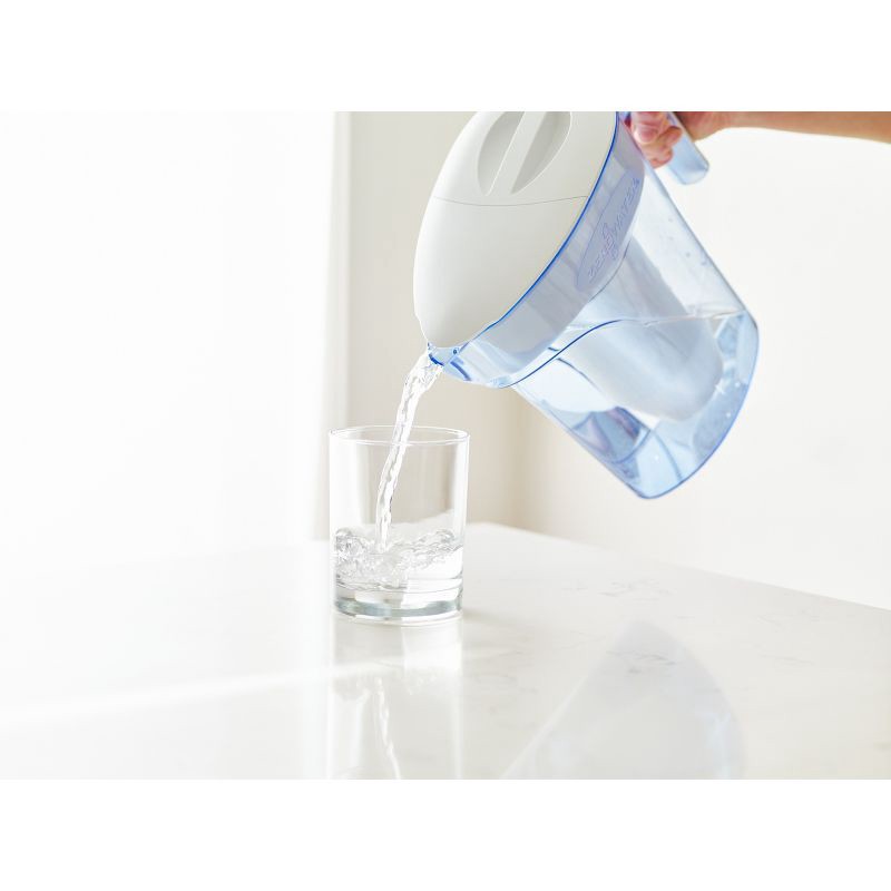 slide 6 of 8, ZeroWater 7 Cup Pitcher with Ready-Pour + Free Water Quality Meter, 1 ct