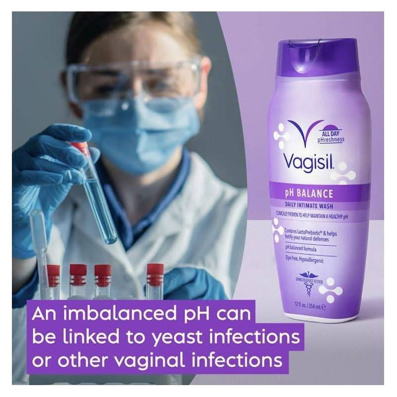 slide 3 of 6, Vagisil pH Balanced Daily Intimate Feminine Wash for Women - 12oz, 12 oz