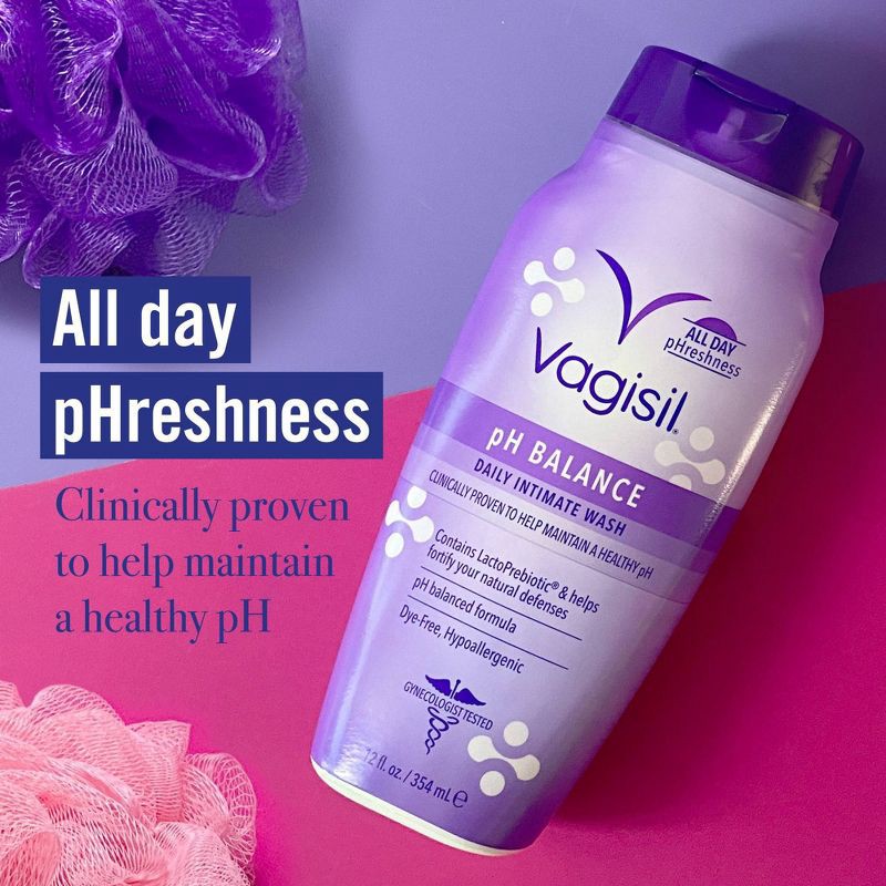 slide 4 of 6, Vagisil pH Balanced Daily Intimate Feminine Wash for Women - 12oz, 12 oz