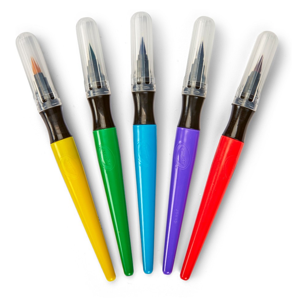 slide 3 of 5, Crayola 5ct Paint Brush Pens, 5 ct
