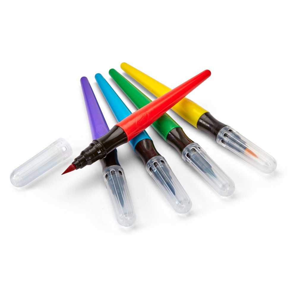 slide 4 of 5, Crayola 5ct Paint Brush Pens, 5 ct