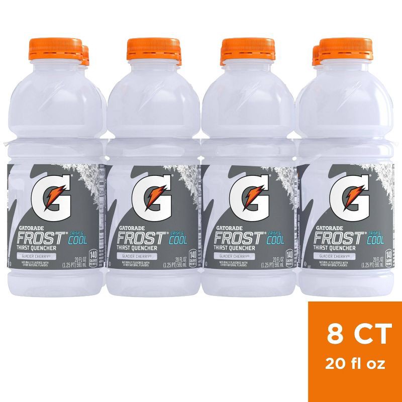 slide 1 of 8, Gatorade Frost Glacier Cherry Sports Drink - 8pk/20 fl oz Bottles, 8 ct; 20 fl oz