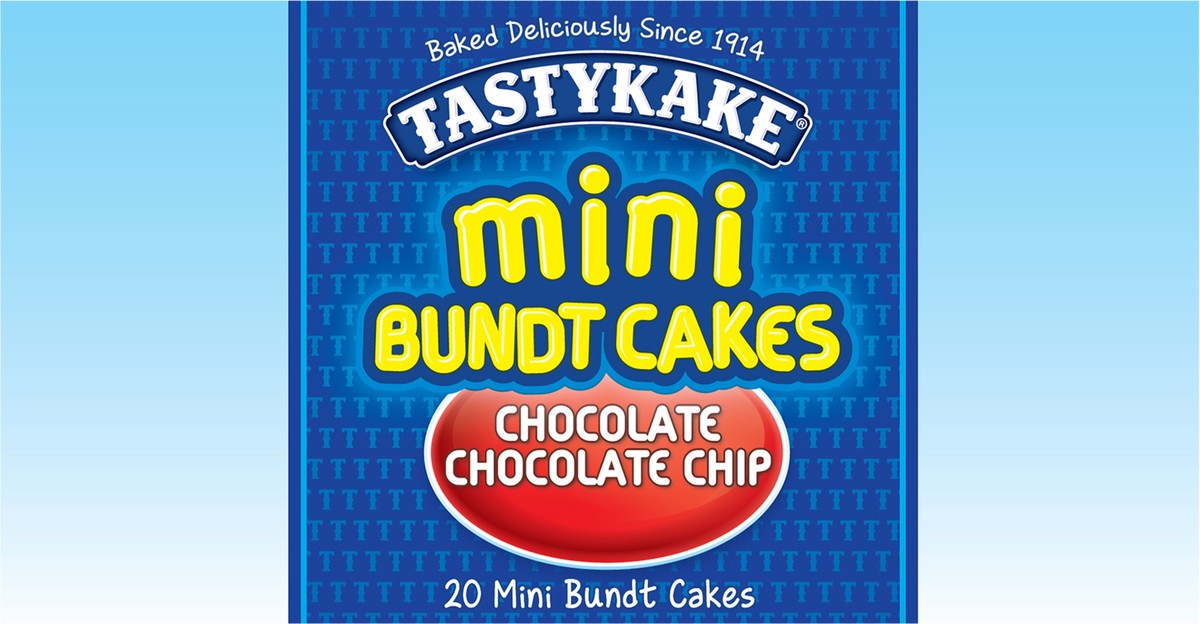 slide 6 of 9, Tastykake Chocolate Mini Bundt Cakes, Portable Chocolate Snack Cakes, 5 Pouches per Box - 5 ct, 5 ct