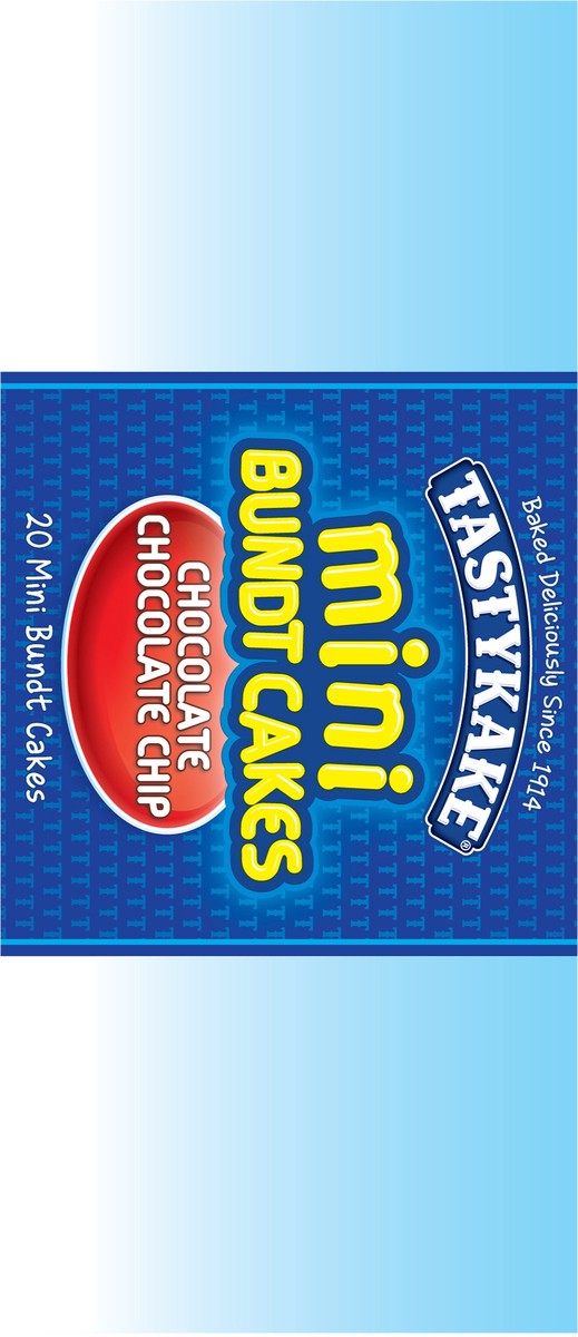 slide 3 of 9, Tastykake Chocolate Mini Bundt Cakes, Portable Chocolate Snack Cakes, 5 Pouches per Box - 5 ct, 5 ct