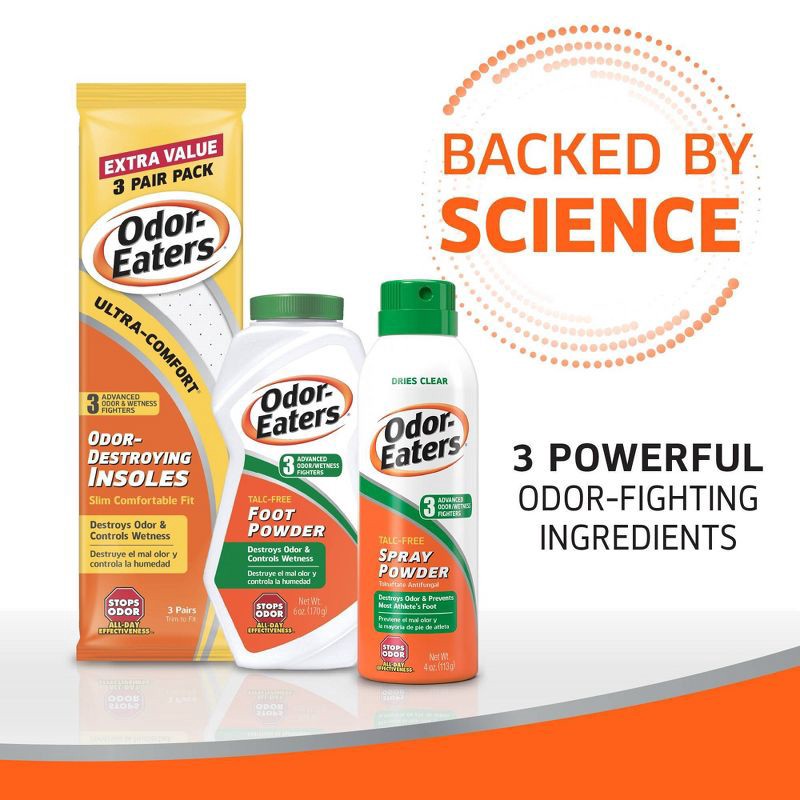 slide 9 of 10, Odor-Eaters Comfort Shoe Insole - 3ct, 3 ct