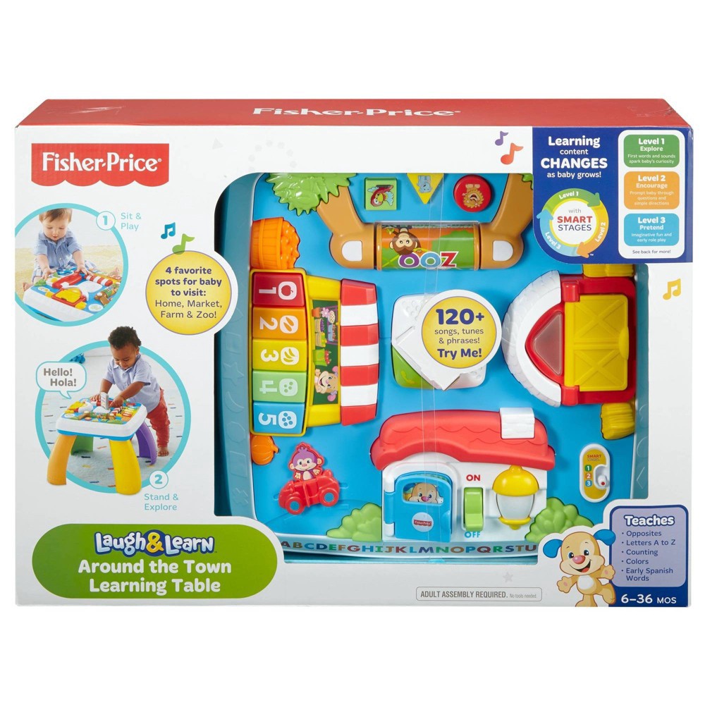 slide 6 of 6, Fisher-Price Laugh and Learn Around the Town Learning Table, 1 ct