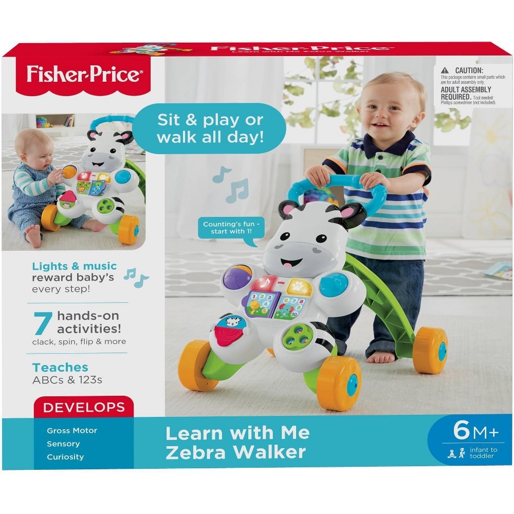 slide 6 of 6, Fisher-Price Learn with Me Zebra Walker, 1 ct