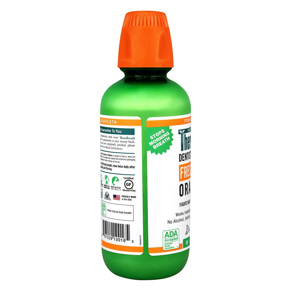 slide 3 of 3, TheraBreath Oral Rinse, Fresh Breath, Mild Flavor, 16 fl oz