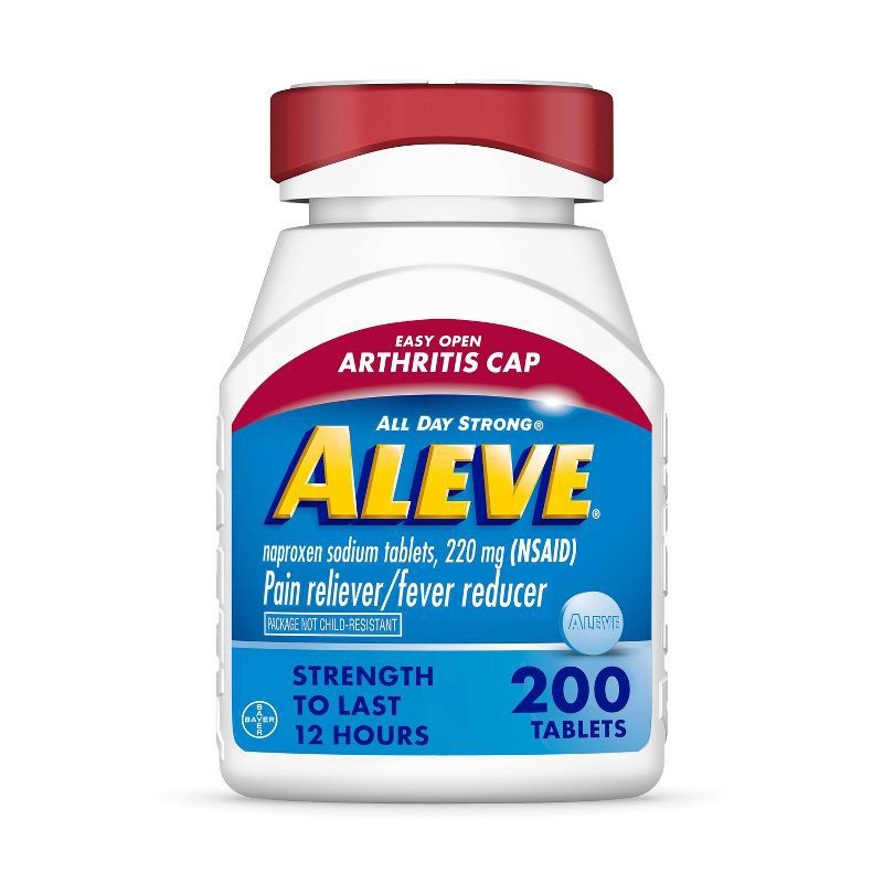 slide 1 of 5, Aleve Naproxen Sodium Arthritis Pain Reliever & Fever Reducer Tablets (NSAID) - 200ct, 200 ct