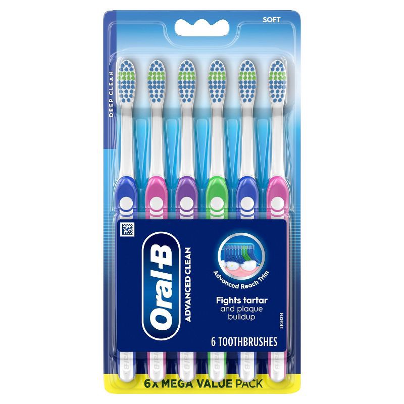 slide 2 of 9, Oral-B Indicator Contour Clean Toothbrushes - Soft - 6ct, 6 ct