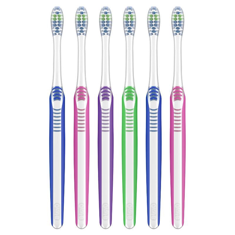 slide 5 of 10, Oral-B Indicator Contour Clean Toothbrushes, Soft - 6ct, 6 ct