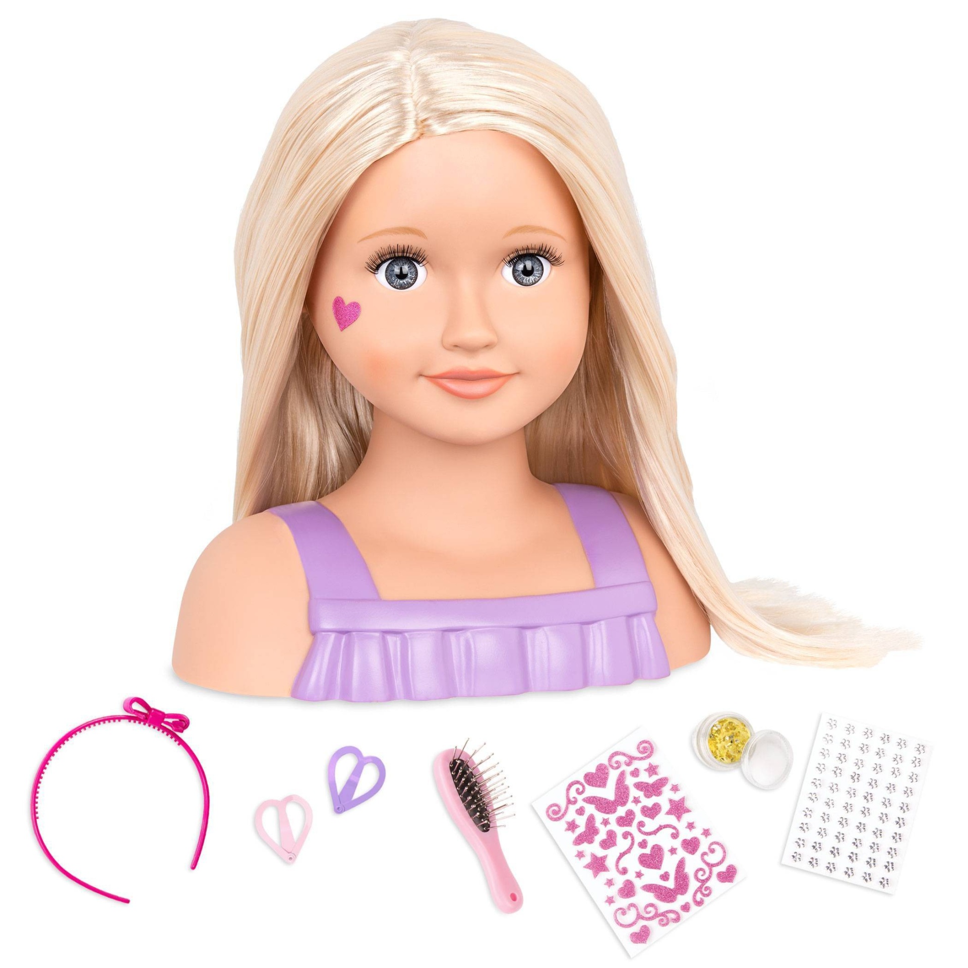 slide 1 of 1, Our Generation Trista with Accessories Styling Head Doll White-Blonde Hair, 1 ct