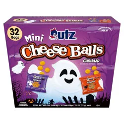 Utz Halloween Snacks Mini Cheese Ball Treats - 8oz/32ct