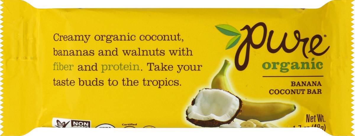 slide 5 of 5, Pure Organic Ancient Grains Banana Coconut Bar, 1.7 oz