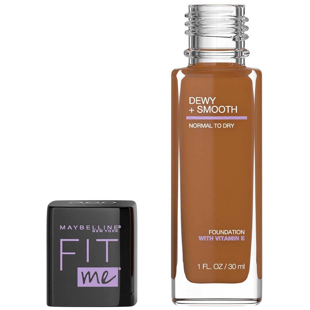 slide 5 of 5, Maybelline Fit Me Dewy + Smooth Foundation SPF 18 - 360 Mocha - 1 fl oz, 1 fl oz