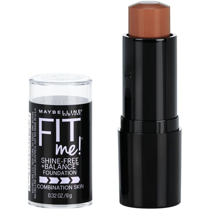 slide 1 of 6, MMaybelline Fit Me Shine-Free + Balance Foundation Stick - 355 Coconut - 0.32oz, 0.32 oz