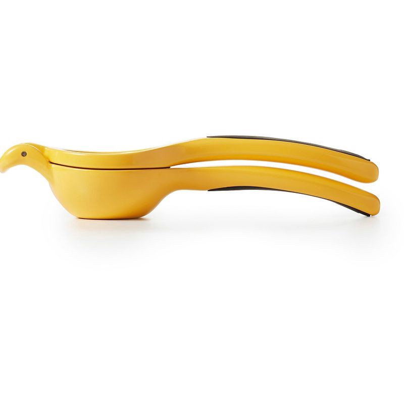 slide 2 of 7, OXO Softworks Citrus Squeezer: Aluminum Handheld Lemon & Lime Juicer, Dishwasher-Safe, Yellow, 1 ct